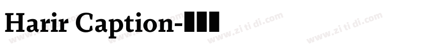 Harir Caption字体转换